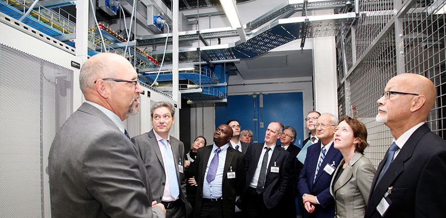 Data Centre Manager gives a tour of the data centre